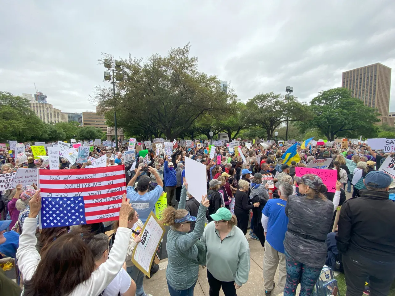 Hands Off! protest in Austin